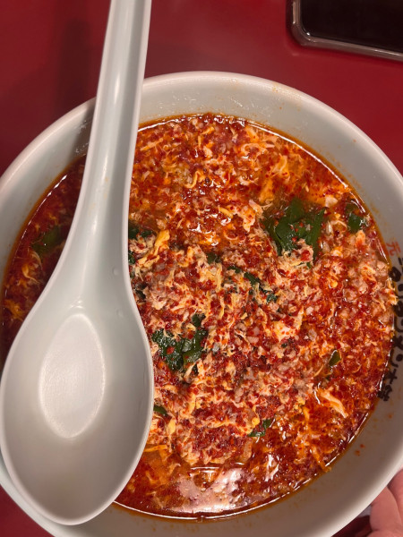 「ニラ入りタンタンメン1,150円 大辛」@元祖ニュータンタンメン本舗 東神奈川店の写真