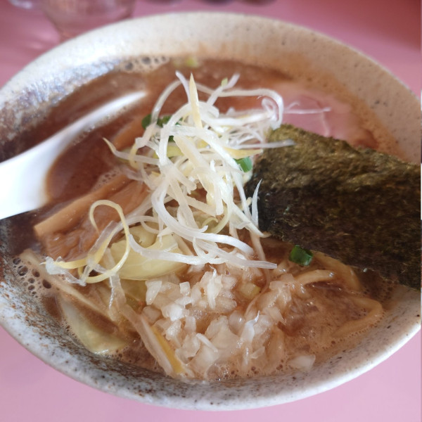 「塩辛濃厚醤油」@麺 あやめの写真