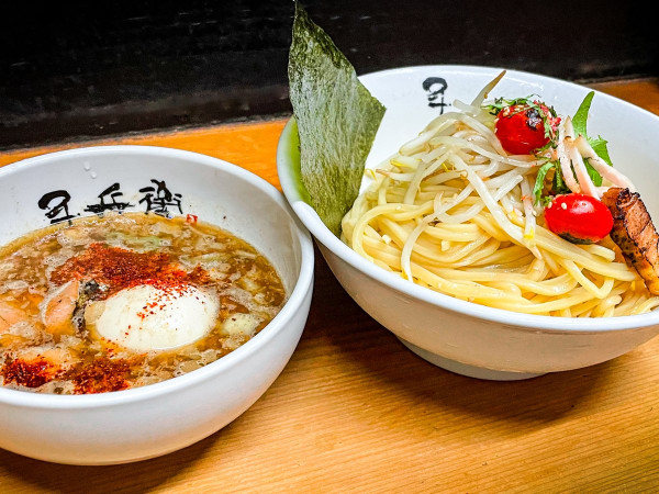 「つけ麺中盛＋全部のせ」@つけ麺 千兵衛の写真