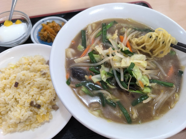 「ランチ 味噌野菜タンメンセット(900)」@中国料理 桂林の写真