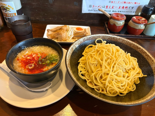 「特製赤辛豚つけ麺」@つけ麺 七菜矢の写真