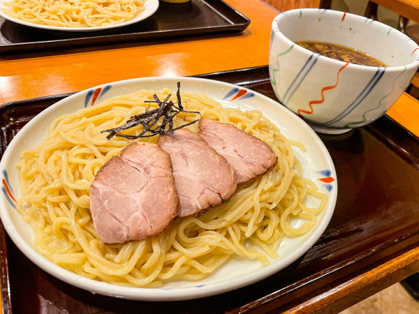 「ちゃーしゅうつけめん（大盛）＋餃子」@好日の写真