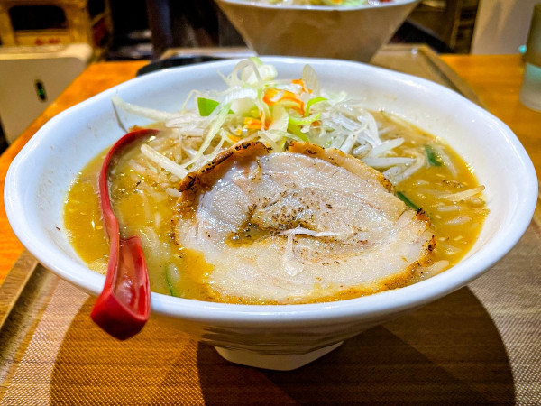 「辛味噌らーめん（辛味別皿）」@らーめん 蓮の写真