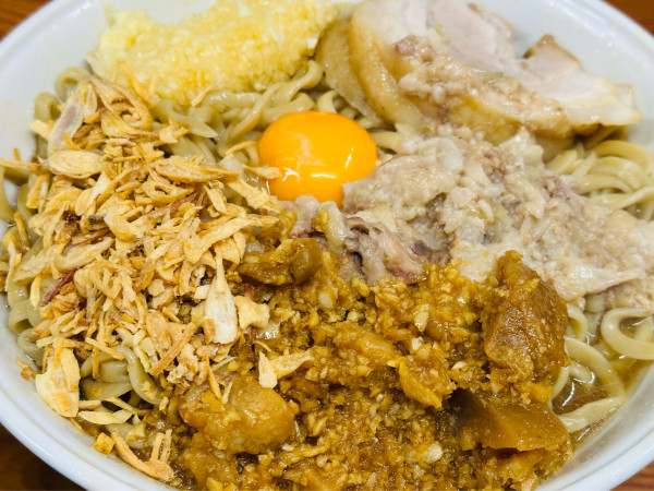 「大 汁なし(ブタ1枚入り) 1,250円」@ラーメン二郎 亀戸店の写真