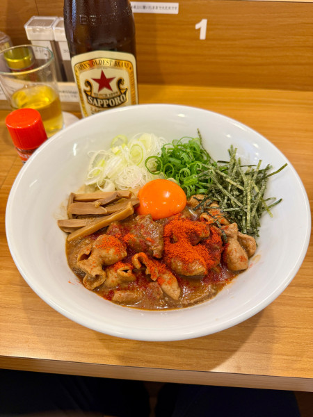 「ホルモンどてそば」@しののめヌードルの写真