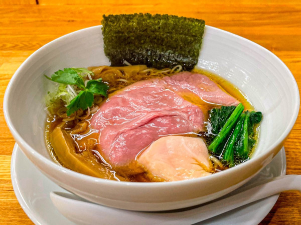 「醤油そば+和え玉(ハーフ)」@中華そば きなりの写真