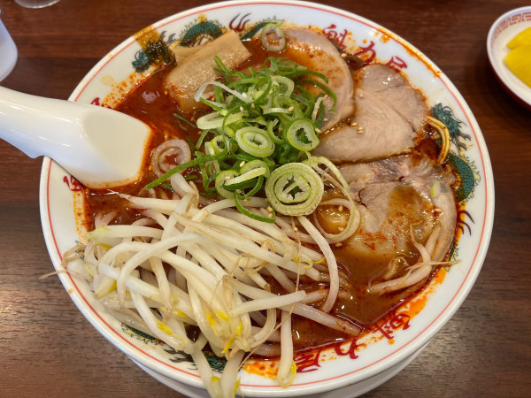 「辛みそﾗｰﾒﾝ固め辛さ2倍913円」@ラーメン魁力屋 八王子万町店の写真