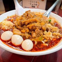 辛いスタ満ソバ（全部）＋まさお＋小ライス