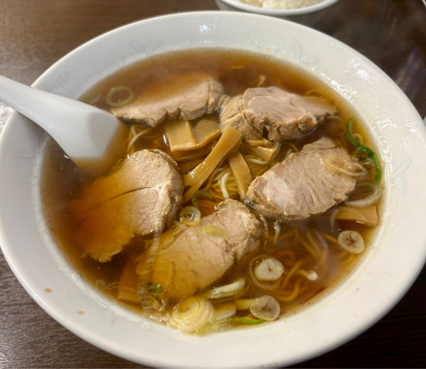 「チャーシューメン＋小ライス」@中華そば一力の写真