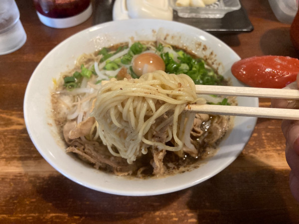 「さんま醤油ラーメン大盛1050」@らーめん ふじもとの写真