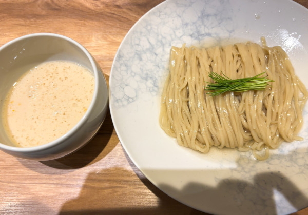 「虎河豚の白子つけそば」@麺庵 利休の写真