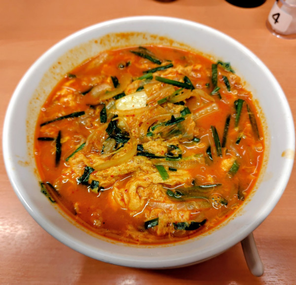 「チゲ味噌ラーメン 790円」@日高屋 青物横丁店の写真