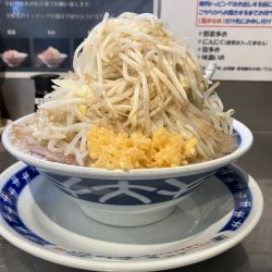 塩らーめん 1000円(野菜マシ、ニンニクマシ)