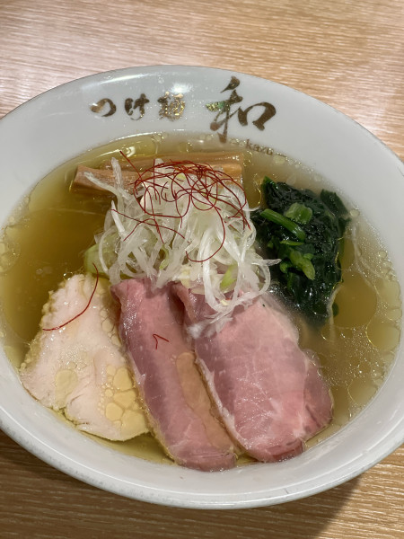 「貝出汁の鶏清湯ラーメン」@つけ麺和 盛岡フェザン店の写真