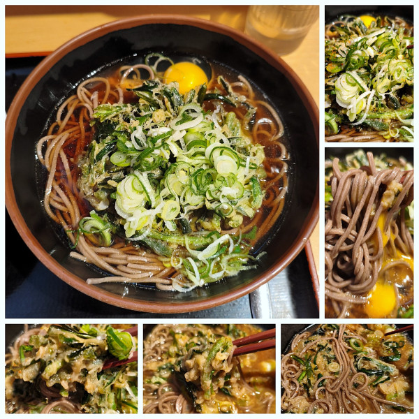 「ニラ天玉そば　￥650」@よもだそば 御徒町店の写真