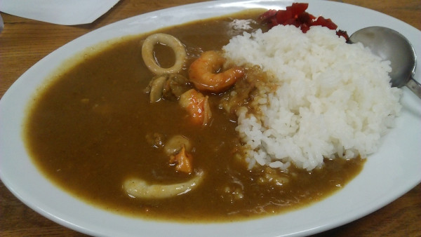 「シーフードカレー 1100円」@ジャン・カレー 末広町店の写真