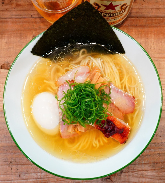 「味玉塩そば＋味玉＋ビール中瓶」@3931WORKS.の写真