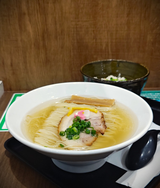 「鯛塩らぁ麺+鯛めしセット」@鯛塩そば 灯花 千住ミルディス店の写真