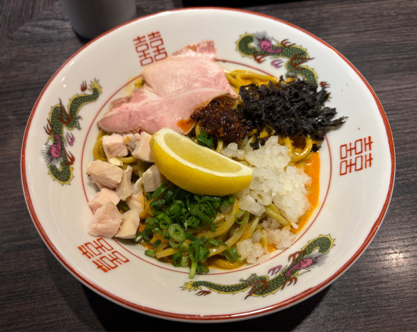 「甘海老の濃厚まぜソバ」@中華そば 十目一八食堂の写真