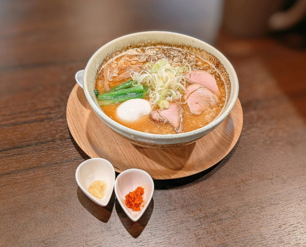 「焼干しもずく味噌󠄀」@麺切り 白流の写真