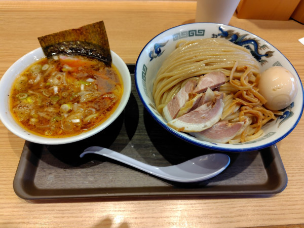 「創業味玉つけ麺大盛り　1140」@舎鈴 入間店の写真