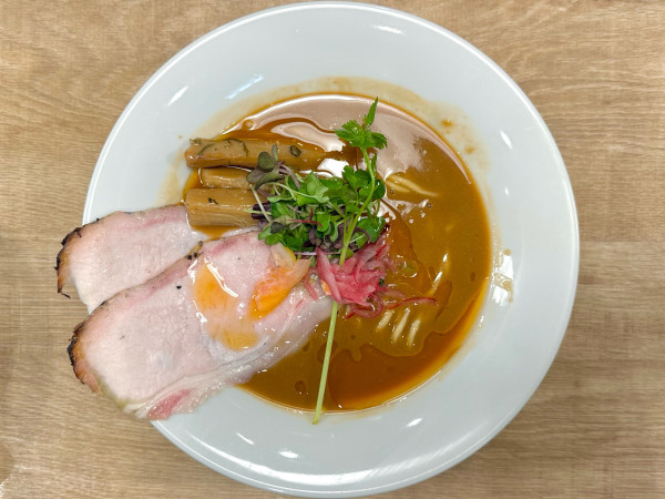 「★＜4周年記念＞PREMIUM海老味噌ラーメン🍜¥1,800」@KITCHEN TAKANOの写真