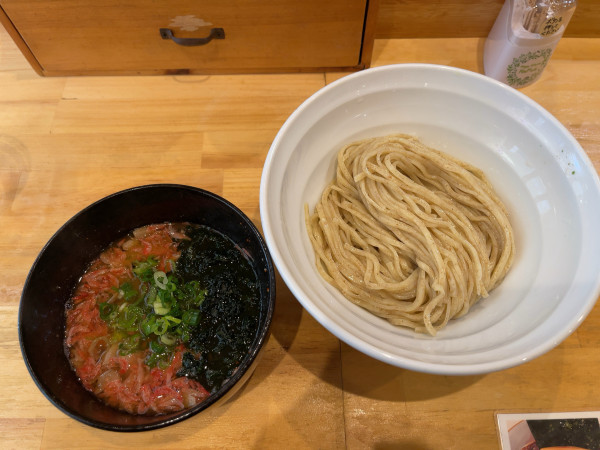 「生鮪塩つけ麺（1100円）」@至高の出汁と麺 たかやの写真