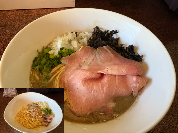 「濃厚煮干し醤油1300円、和え玉330円」@2番ライト 煮干男の写真