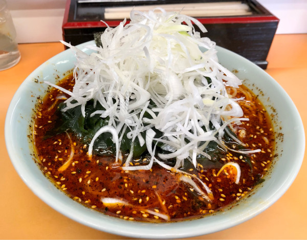 「極上級1 1000円 ワカメ100円麺大盛り0円」@地獄ラーメン 田中屋の写真
