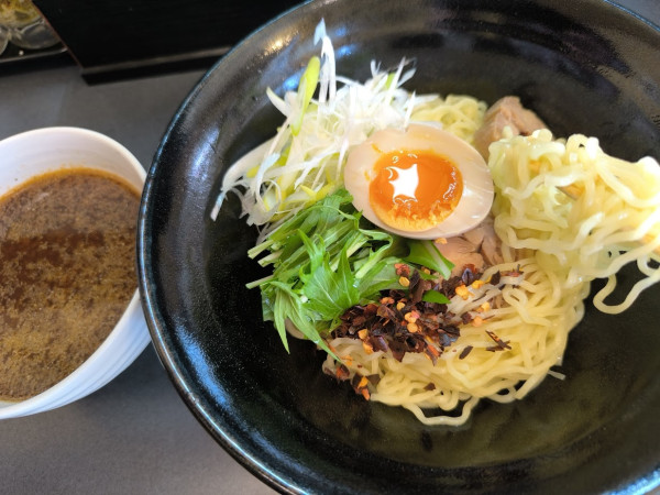 「辛味噌つけ麺(950)」@鶏がら白湯そば 鶏冠の写真