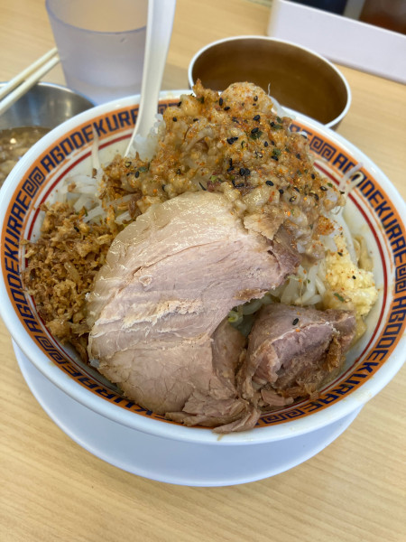 「味噌汁無し1100円」@麺屋 顎で喰らえの写真