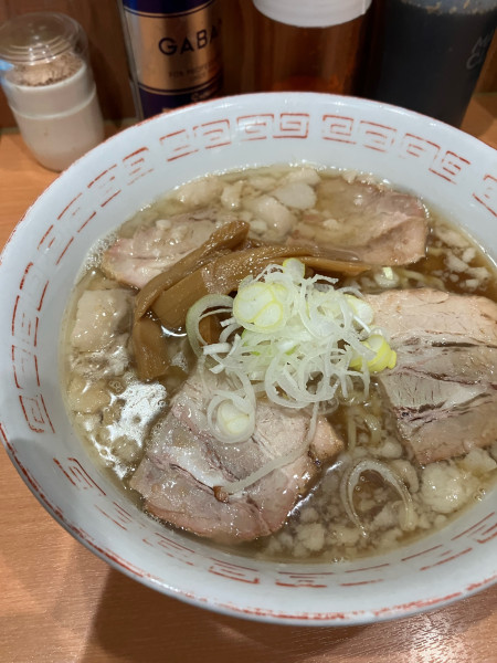 「朝ラーメン(煮干しスープ)690円」@らーめん忍者の写真