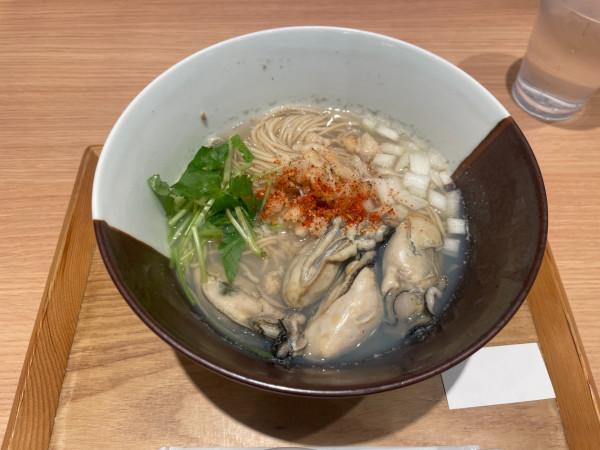 「牡蠣七味鯛SOBA」@ラーメンWalkerキッチンの写真