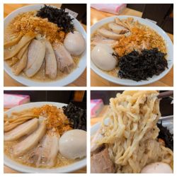 【限定】背脂煮干らーめん➕辛くする