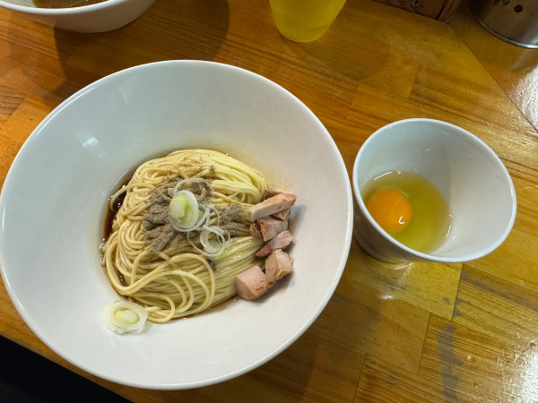 「和え玉　生玉」@煮干中華ソバ イチカワの写真