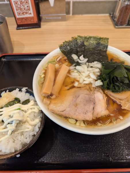 「朝ラーメン(大)」@つけ麺大輝の写真