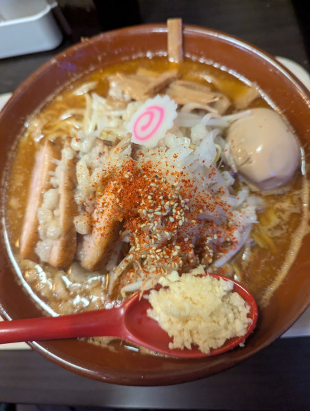 「辛い特製中華そば大(350g)」@館山ラスカルの写真