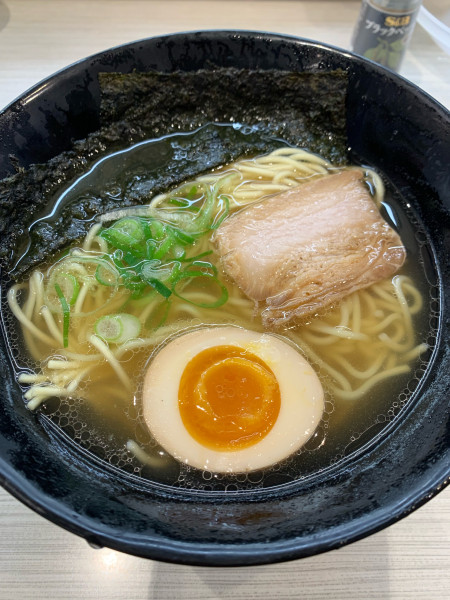 「厳選素材の貝節塩ラーメン」@はま寿司 船橋海神店の写真