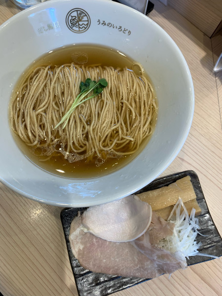 「だし麺 塩」@だし麺屋 うみのいろどりの写真