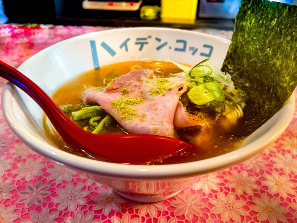 「凛々しい海老汐上湯×紀奥山椒中華ソバ」@らーめん凛々の写真