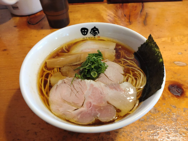「中華そば麺大盛り」@中華そば 田家 本店の写真