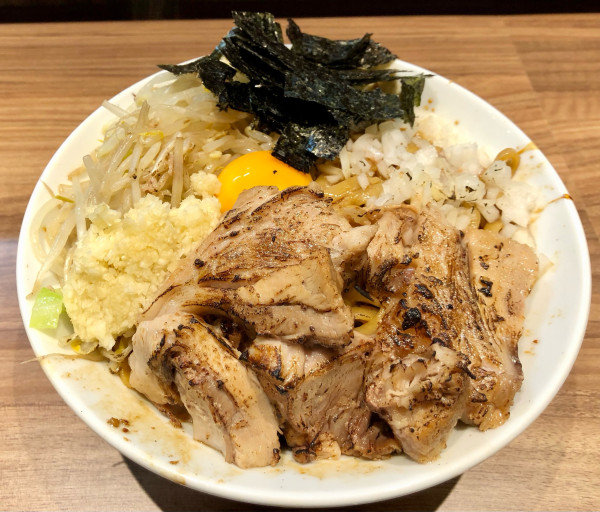 「【限定】ニボB 1450円　タクan 50円」@らーめん菊の写真