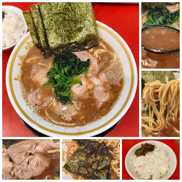 「ラーメン並＋ライス食べ放題＝¥1000」@家系ラーメン大﨑家 末広町店の写真