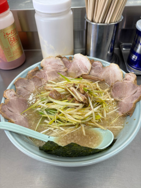 「ネギチャーシュー　中」@ラーメンショップ 坂東店の写真