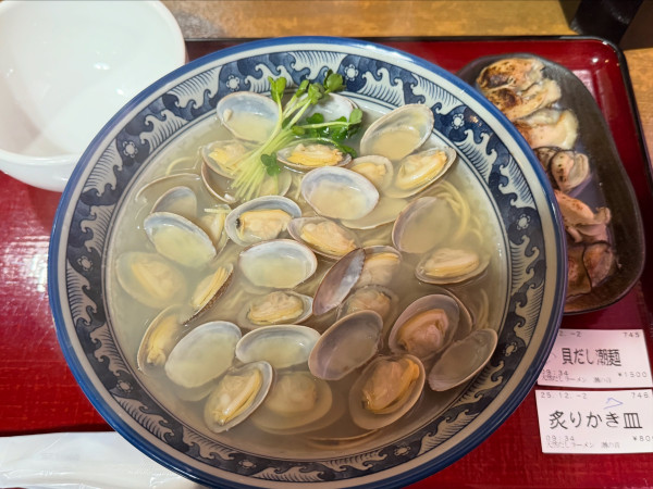 「貝だし潮麺」@天然だしラーメン潮の音の写真