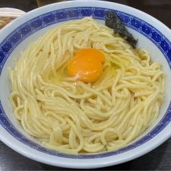 塩油そば  生玉子 Beer