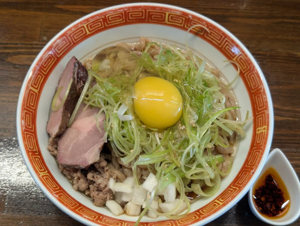 「限定釜玉まぜそば」@麺や一芯の写真