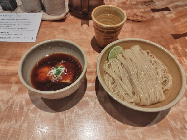 「醤油つけ麺」@迂直の写真