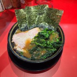 ラーメン+ほうれん草