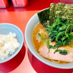 ラーメン並+ほうれん草